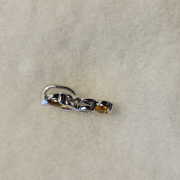 925 Silver And Citrine Pendant - Picture 2 of 3